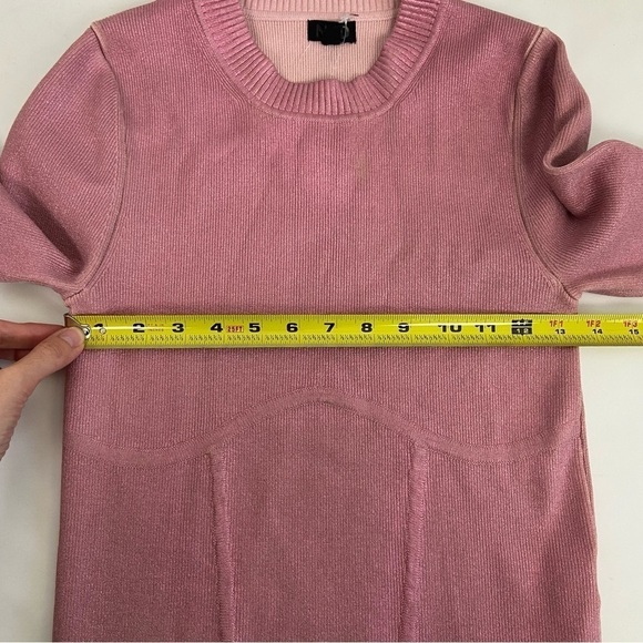 NBD Talya Metallic Coated Sweater in Pink Size M - Picture 12 of 13